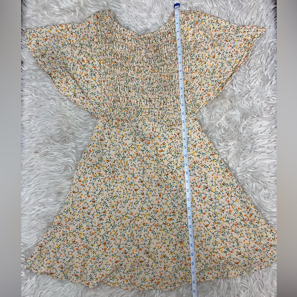 Free People Florence Floral Lace-Up Back Mini Dress Size Small - Picture 4 of 8